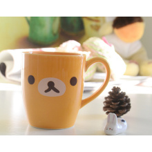 Haonai 2015hot sales!yellow ceramic mug for children